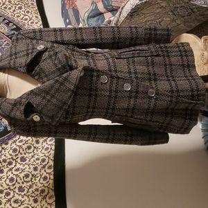 Warm black and grey coat